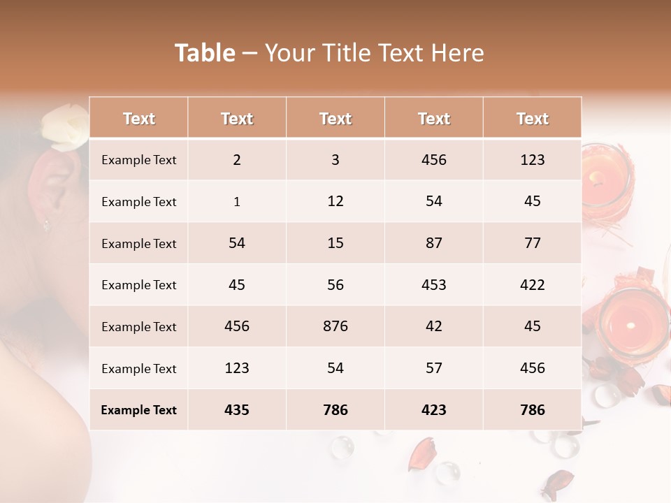 Woman Wellbeing Lying PowerPoint Template