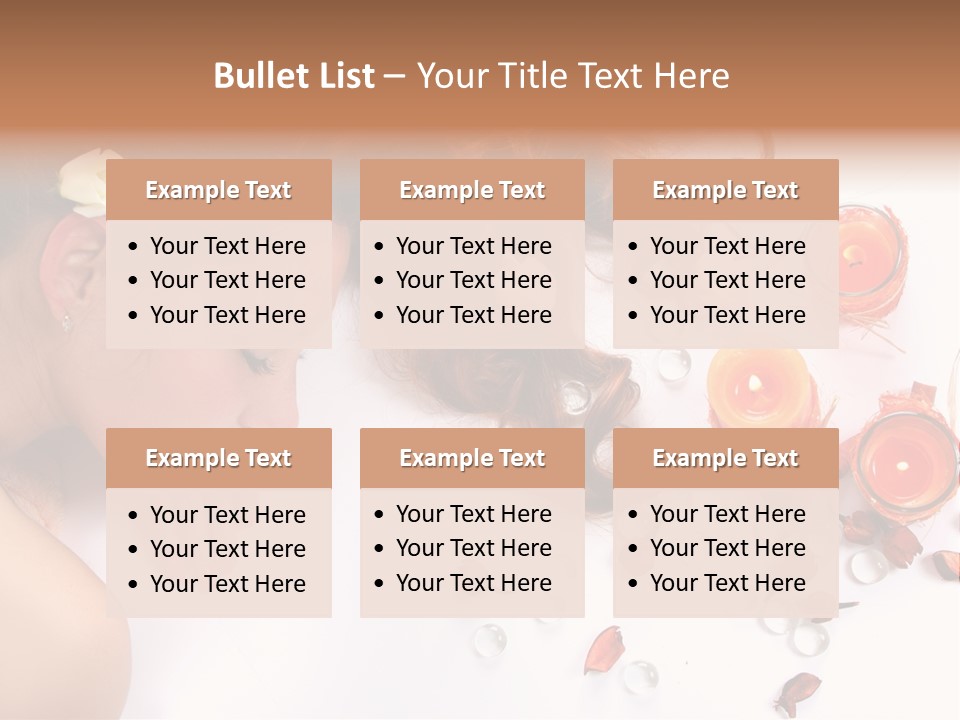 Woman Wellbeing Lying PowerPoint Template