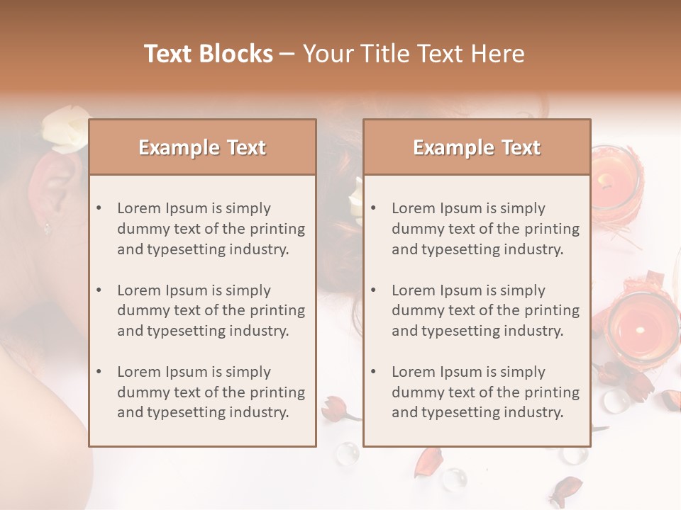 Woman Wellbeing Lying PowerPoint Template