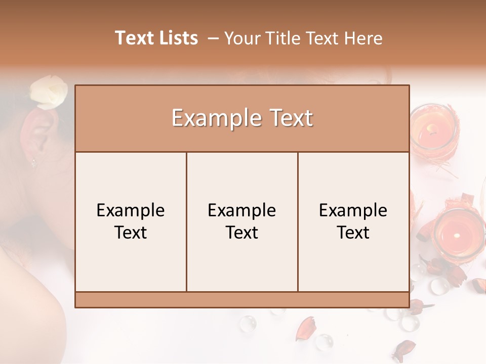 Woman Wellbeing Lying PowerPoint Template