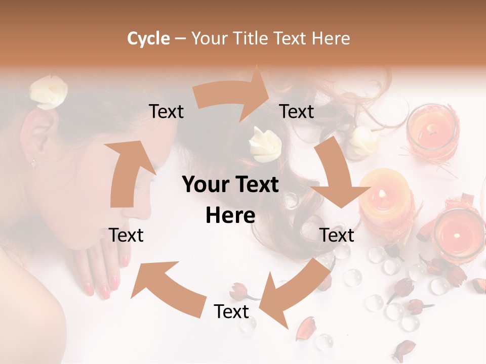 Woman Wellbeing Lying PowerPoint Template