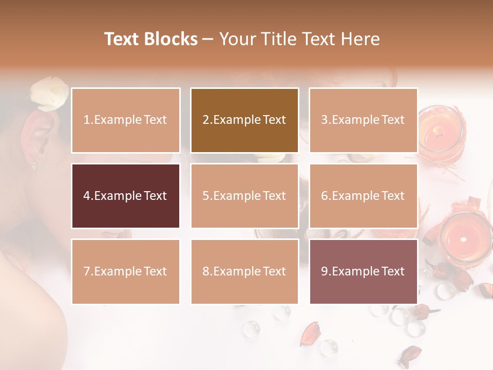 Woman Wellbeing Lying PowerPoint Template