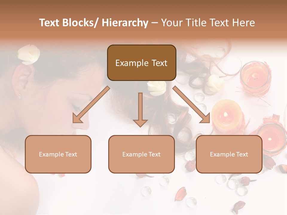 Woman Wellbeing Lying PowerPoint Template