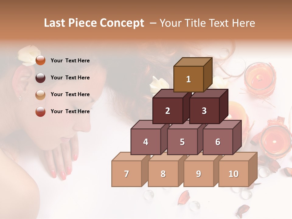 Woman Wellbeing Lying PowerPoint Template