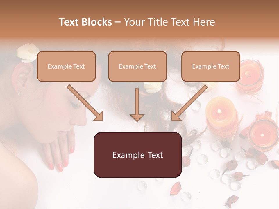 Woman Wellbeing Lying PowerPoint Template