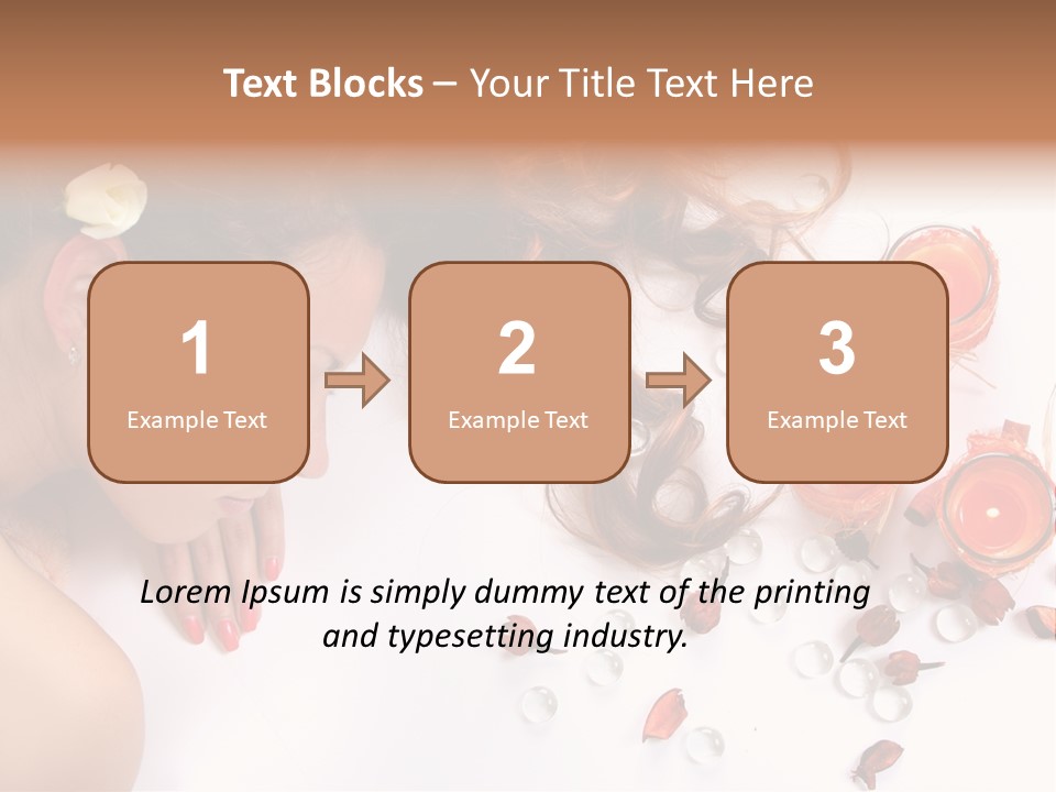 Woman Wellbeing Lying PowerPoint Template