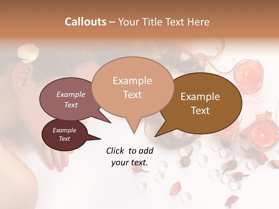 Woman Wellbeing Lying PowerPoint Template