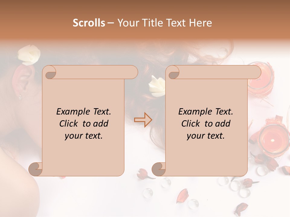Woman Wellbeing Lying PowerPoint Template