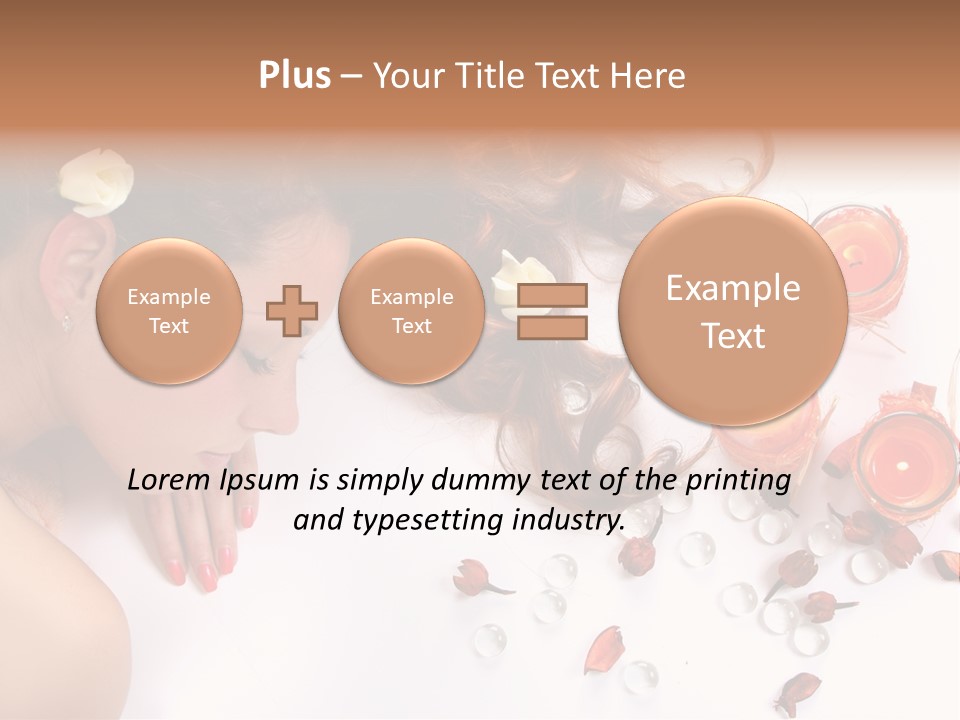 Woman Wellbeing Lying PowerPoint Template