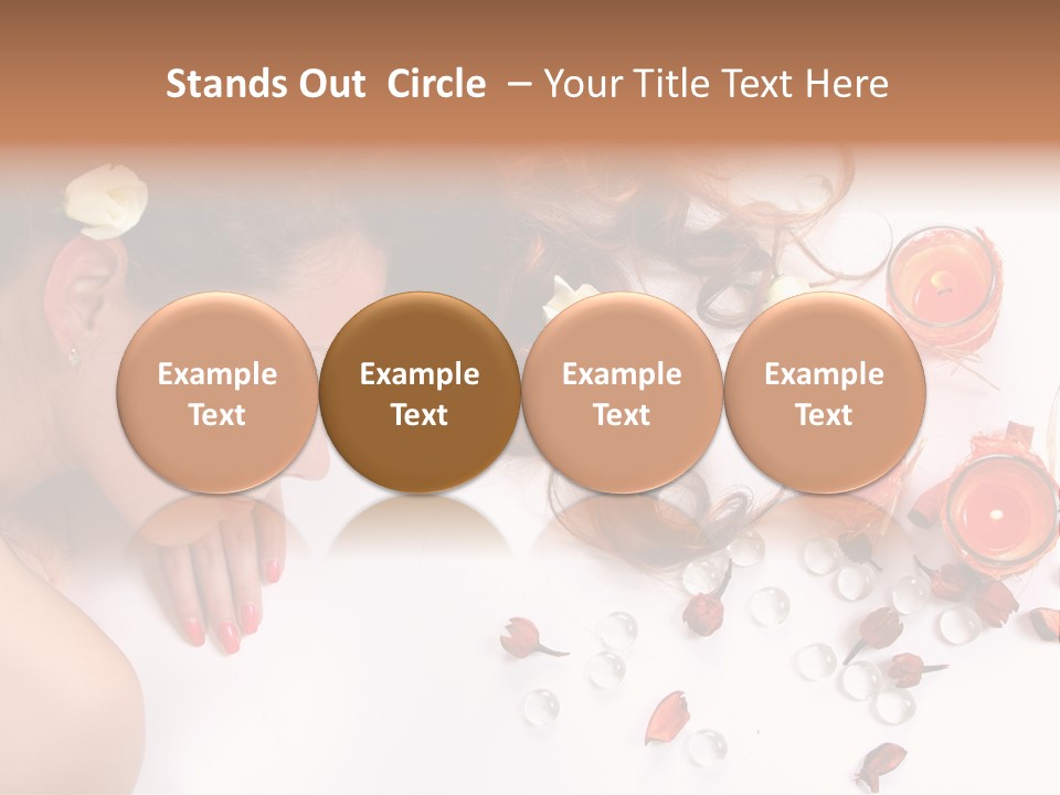 Woman Wellbeing Lying PowerPoint Template