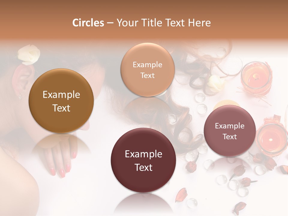 Woman Wellbeing Lying PowerPoint Template