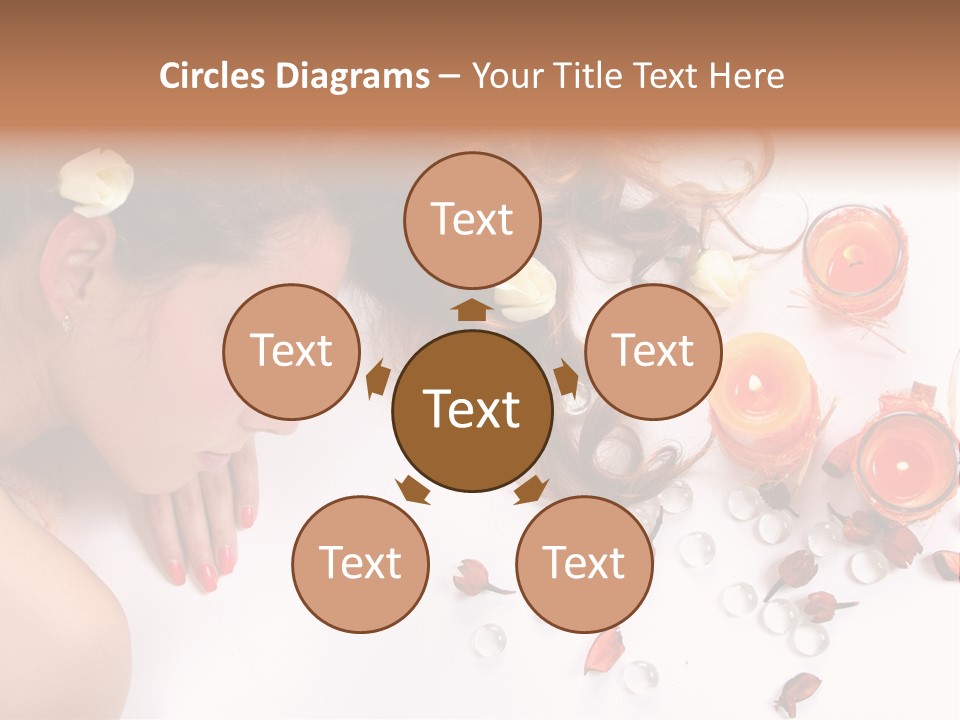 Woman Wellbeing Lying PowerPoint Template