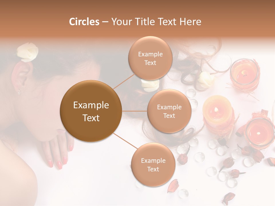 Woman Wellbeing Lying PowerPoint Template