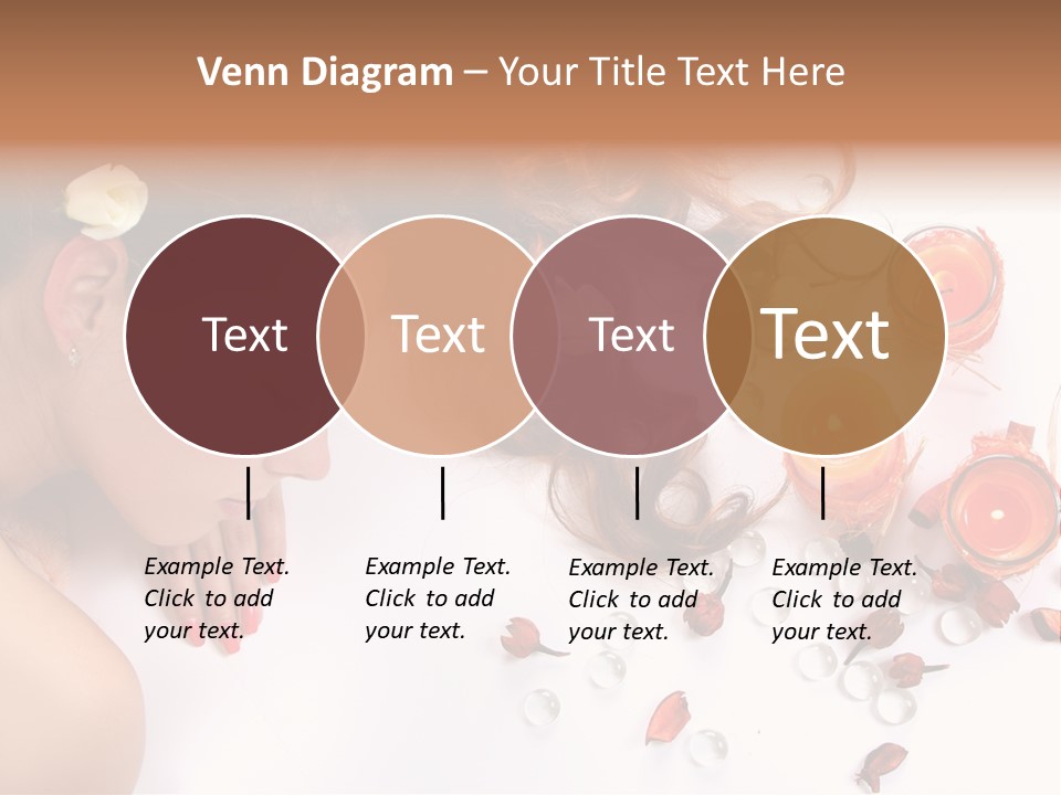 Woman Wellbeing Lying PowerPoint Template