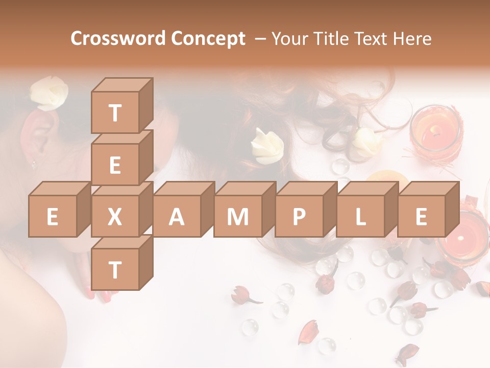 Woman Wellbeing Lying PowerPoint Template