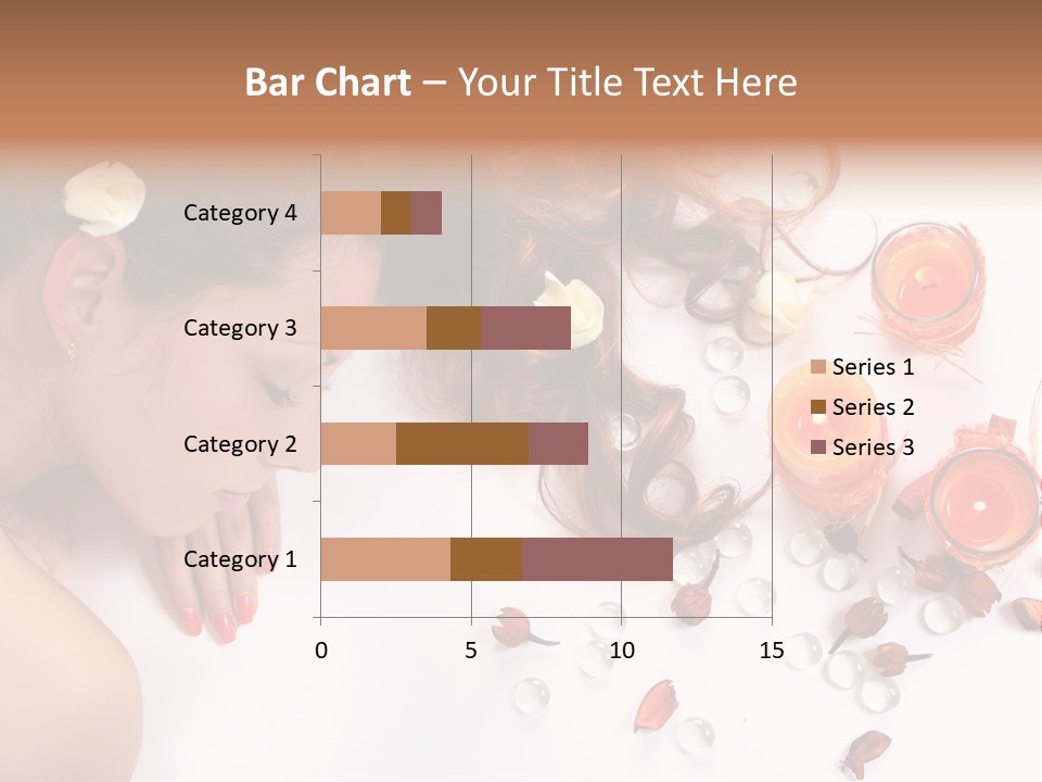 Woman Wellbeing Lying PowerPoint Template