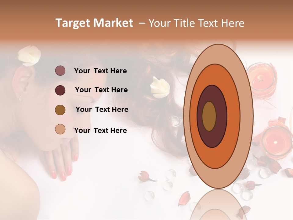 Woman Wellbeing Lying PowerPoint Template