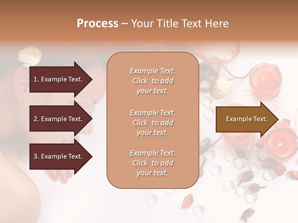 Woman Wellbeing Lying PowerPoint Template