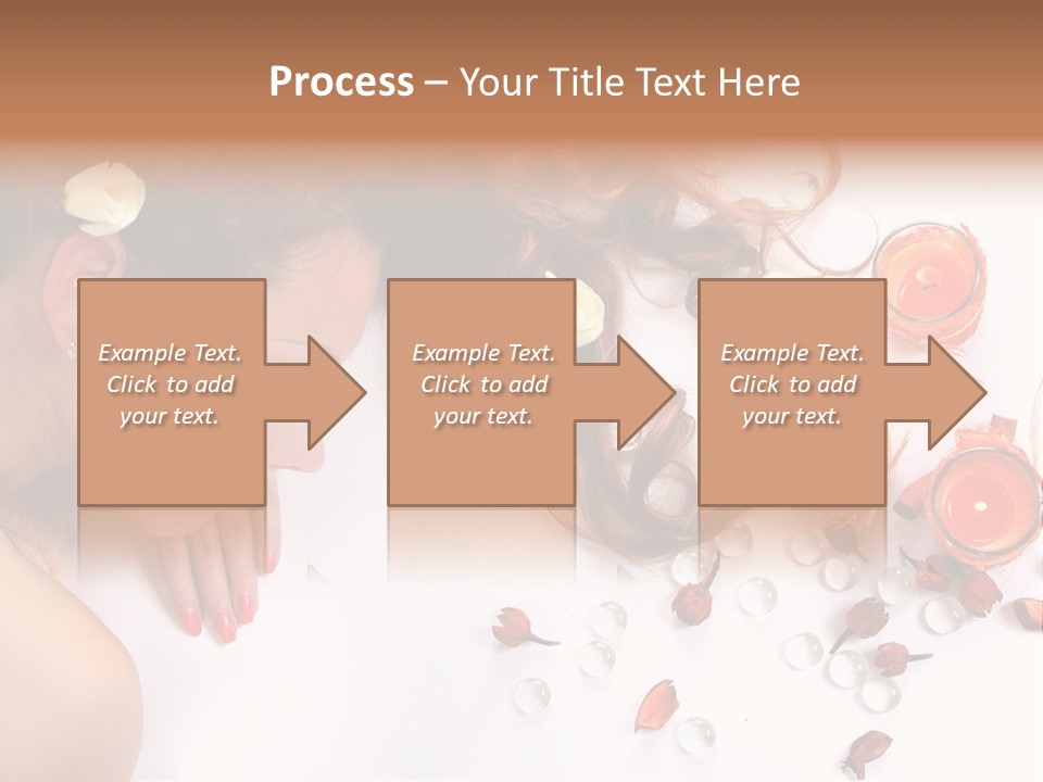 Woman Wellbeing Lying PowerPoint Template