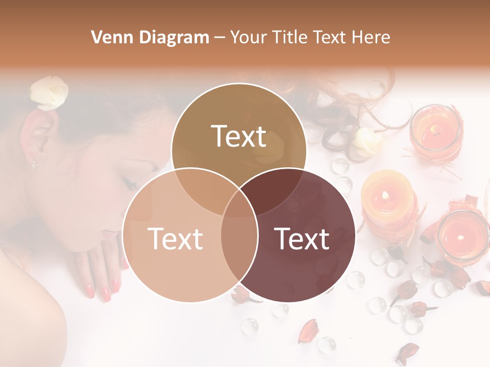 Woman Wellbeing Lying PowerPoint Template