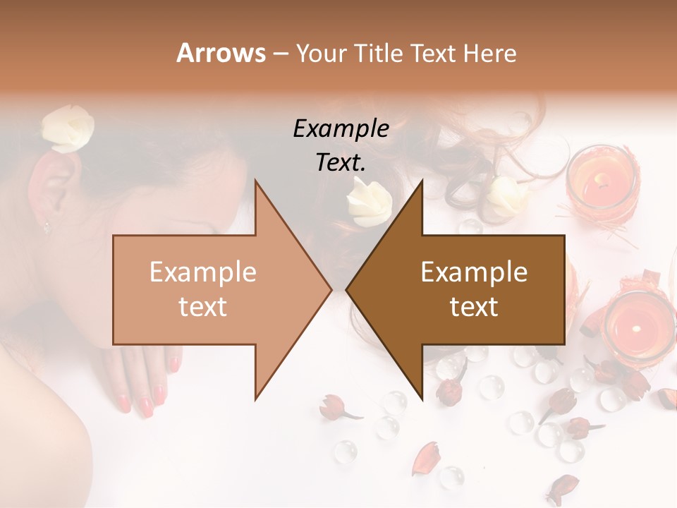 Woman Wellbeing Lying PowerPoint Template