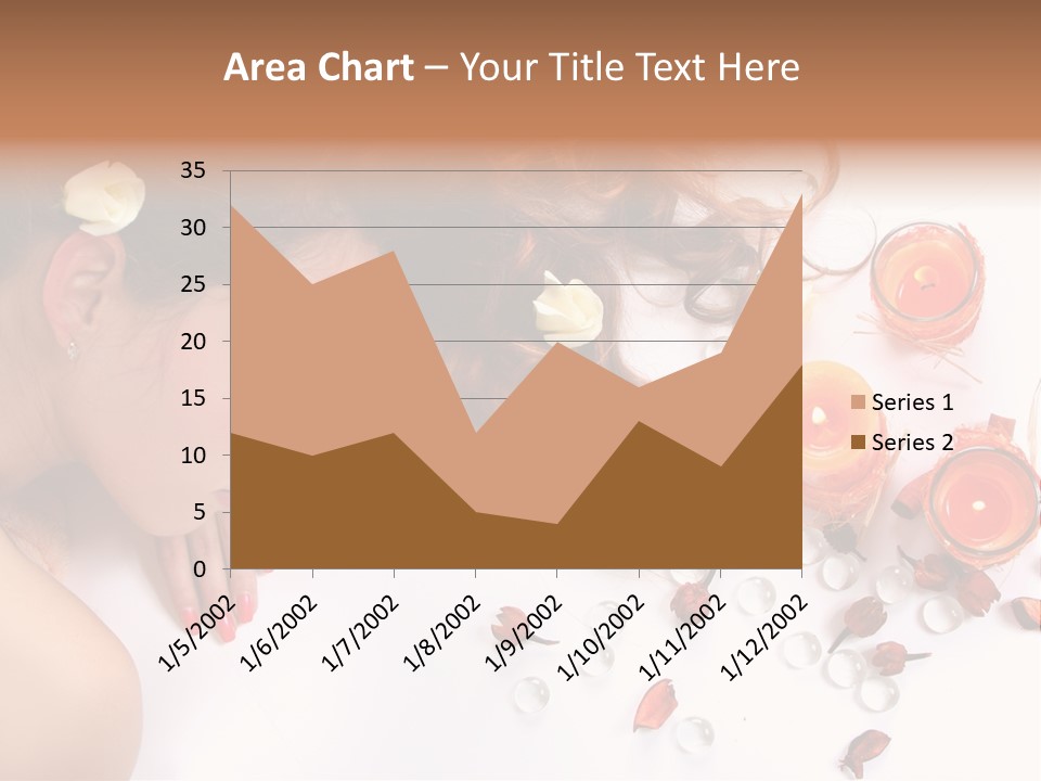 Woman Wellbeing Lying PowerPoint Template