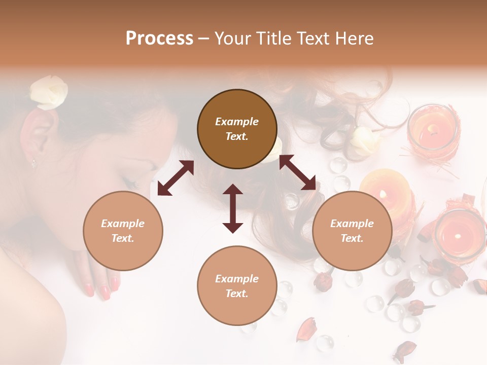 Woman Wellbeing Lying PowerPoint Template