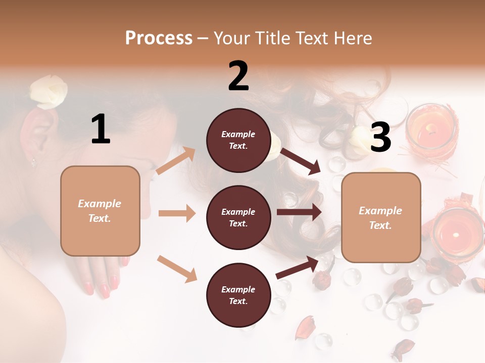 Woman Wellbeing Lying PowerPoint Template