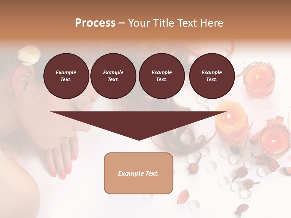 Woman Wellbeing Lying PowerPoint Template