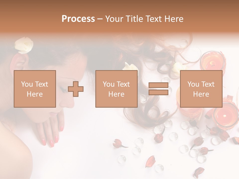 Woman Wellbeing Lying PowerPoint Template