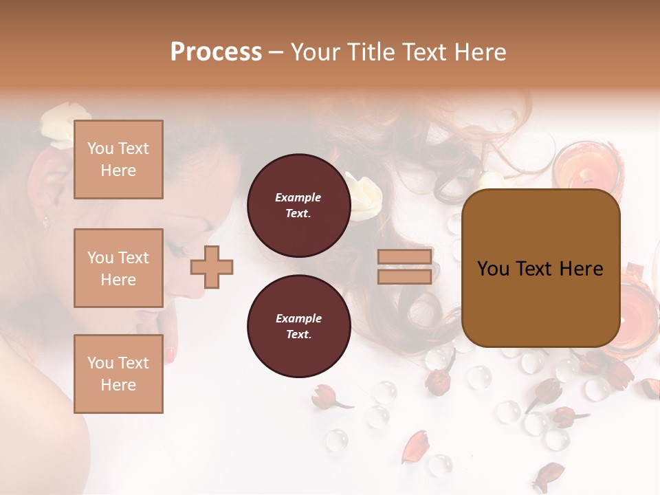 Woman Wellbeing Lying PowerPoint Template