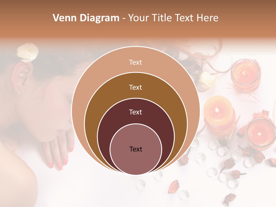 Woman Wellbeing Lying PowerPoint Template