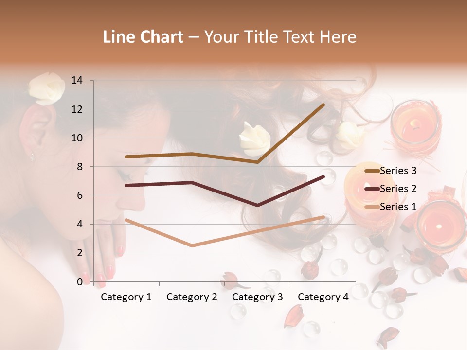 Woman Wellbeing Lying PowerPoint Template