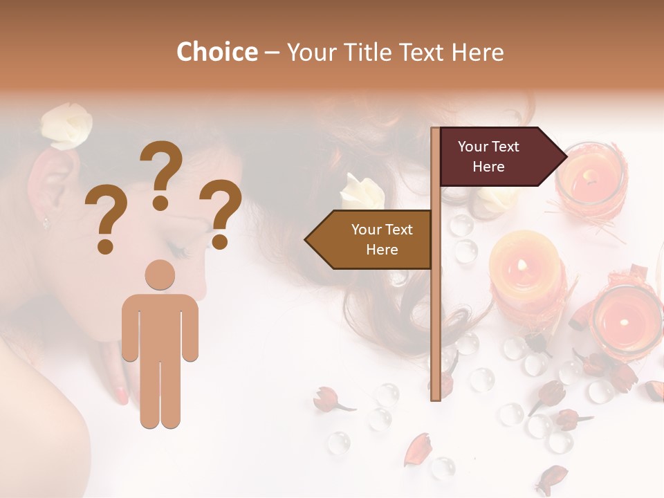 Woman Wellbeing Lying PowerPoint Template