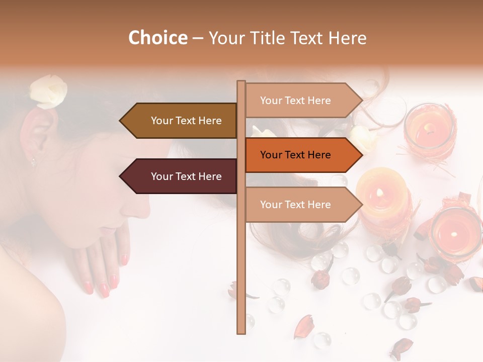 Woman Wellbeing Lying PowerPoint Template