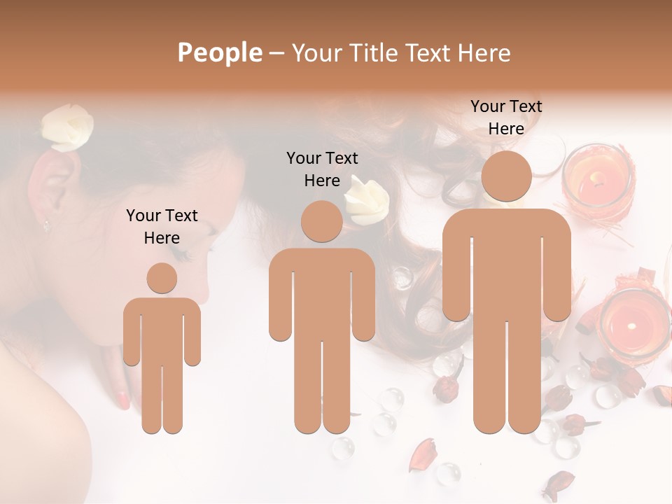 Woman Wellbeing Lying PowerPoint Template