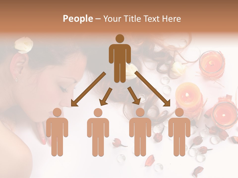 Woman Wellbeing Lying PowerPoint Template