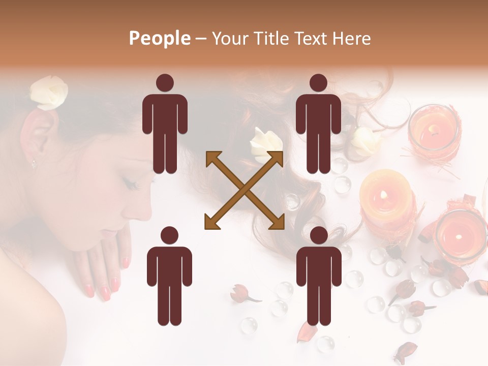 Woman Wellbeing Lying PowerPoint Template