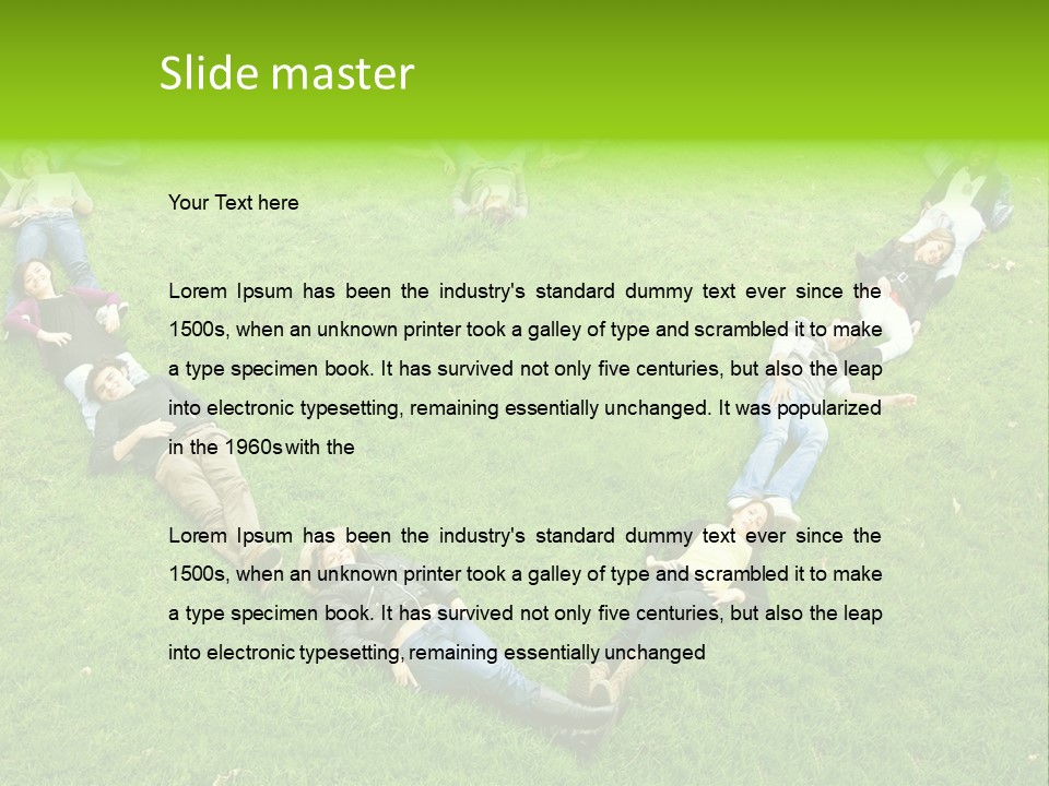 People Friendship Attractive PowerPoint Template