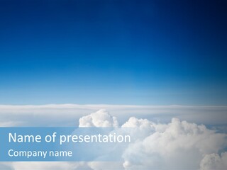 Fun Cloudy Clean PowerPoint Template