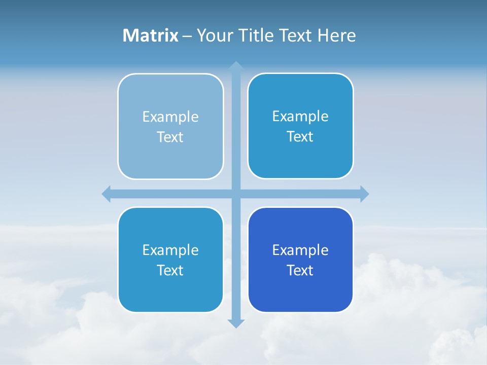 Fun Cloudy Clean PowerPoint Template