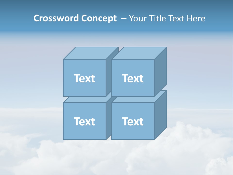 Fun Cloudy Clean PowerPoint Template