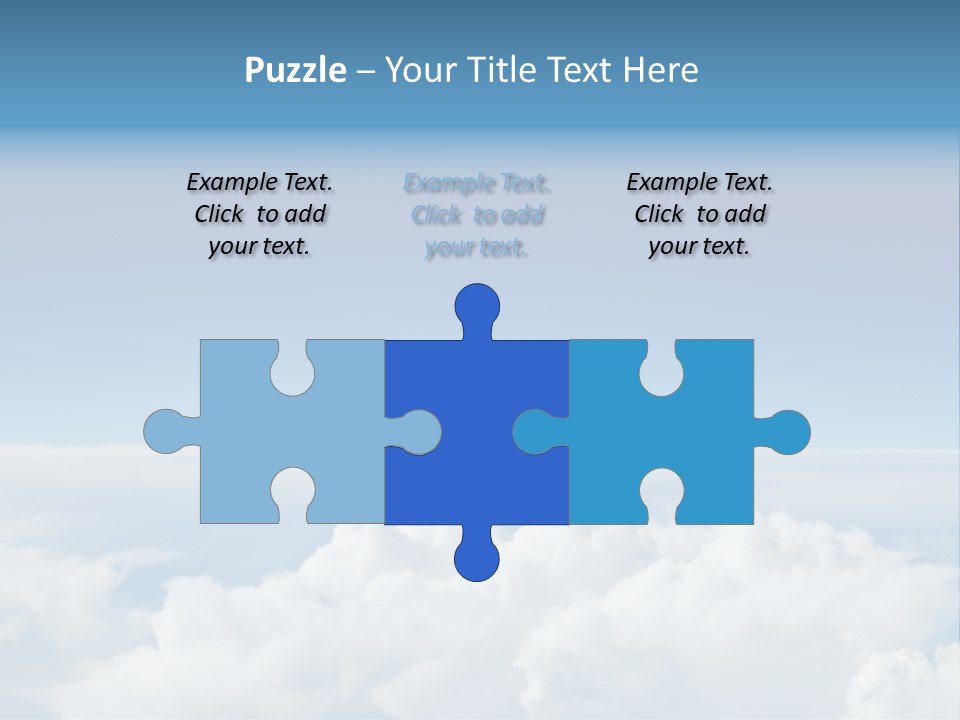 Fun Cloudy Clean PowerPoint Template