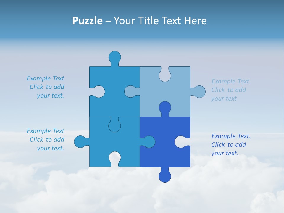Fun Cloudy Clean PowerPoint Template