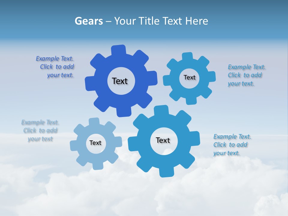 Fun Cloudy Clean PowerPoint Template