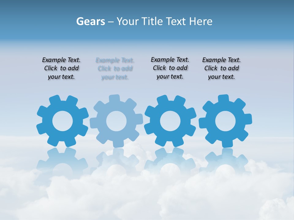 Fun Cloudy Clean PowerPoint Template
