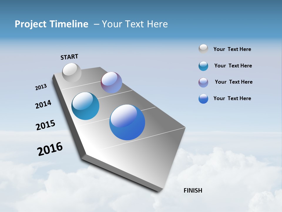 Fun Cloudy Clean PowerPoint Template
