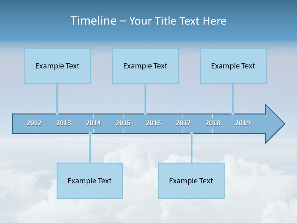 Fun Cloudy Clean PowerPoint Template