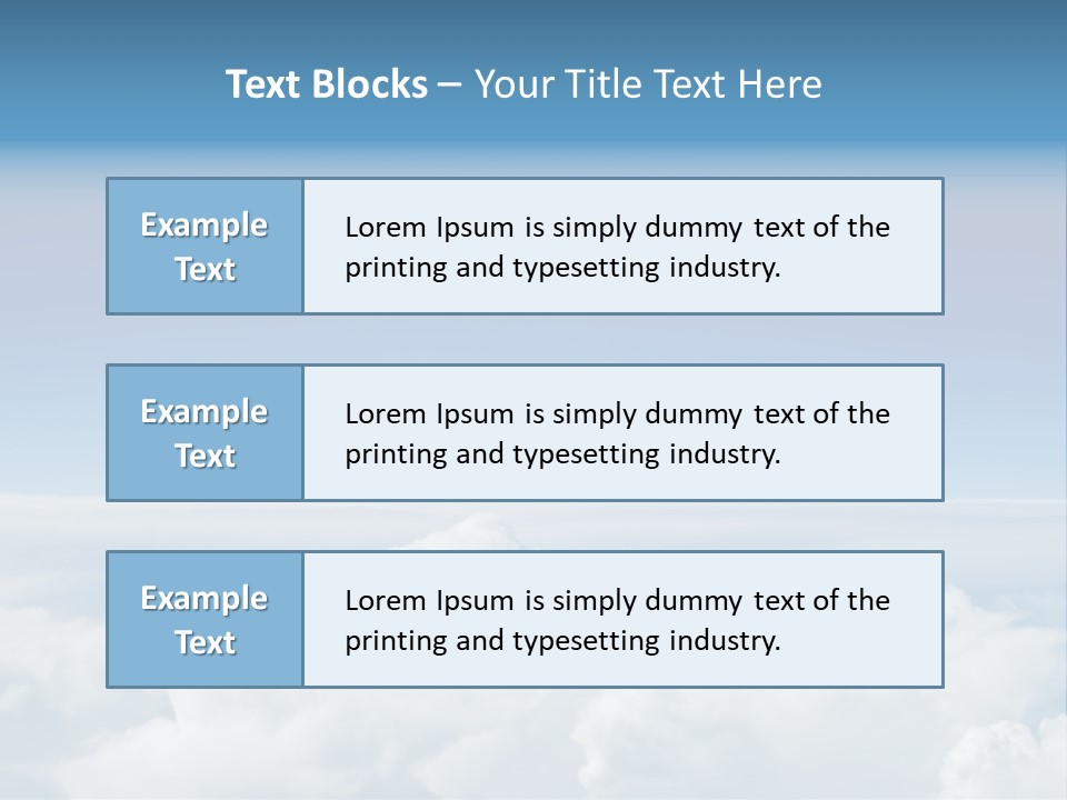 Fun Cloudy Clean PowerPoint Template