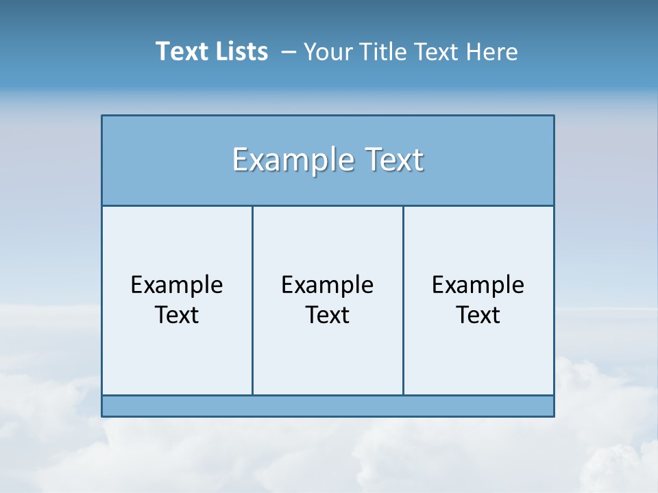Fun Cloudy Clean PowerPoint Template